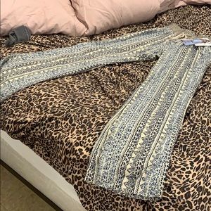 NWT bohemian style flare pants